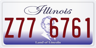 IL license plate Z776761