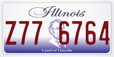 IL license plate Z776764