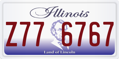 IL license plate Z776767