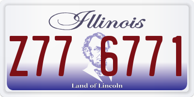 IL license plate Z776771