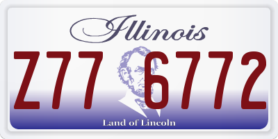 IL license plate Z776772