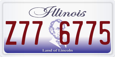 IL license plate Z776775