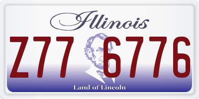 IL license plate Z776776