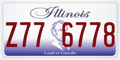 IL license plate Z776778