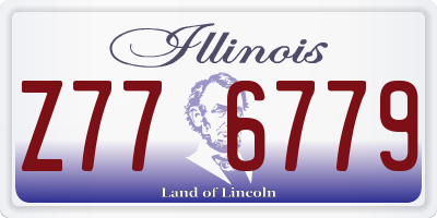 IL license plate Z776779