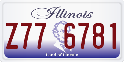 IL license plate Z776781
