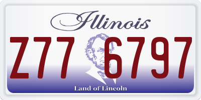 IL license plate Z776797