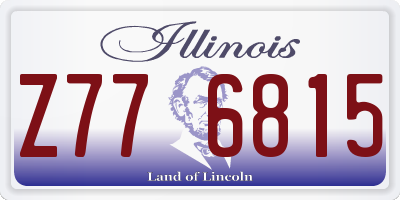 IL license plate Z776815