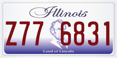 IL license plate Z776831