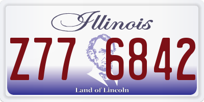 IL license plate Z776842
