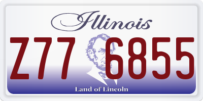 IL license plate Z776855