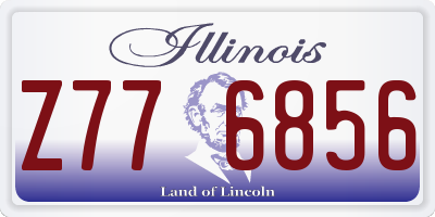 IL license plate Z776856