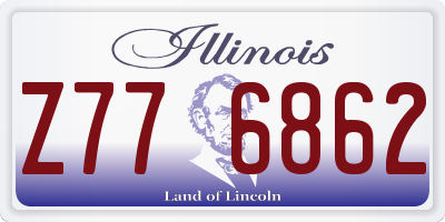 IL license plate Z776862
