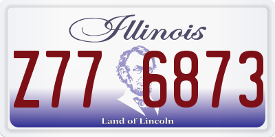IL license plate Z776873