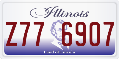 IL license plate Z776907