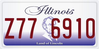 IL license plate Z776910