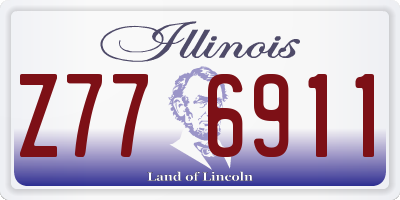 IL license plate Z776911