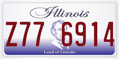 IL license plate Z776914