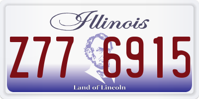 IL license plate Z776915