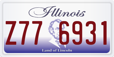 IL license plate Z776931