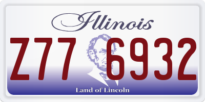 IL license plate Z776932