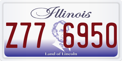 IL license plate Z776950
