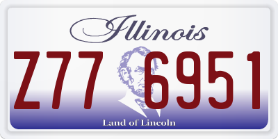 IL license plate Z776951