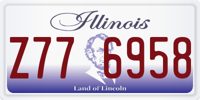 IL license plate Z776958
