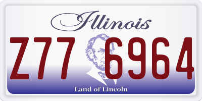 IL license plate Z776964
