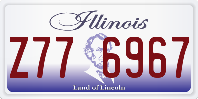 IL license plate Z776967