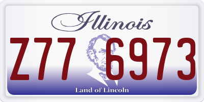 IL license plate Z776973