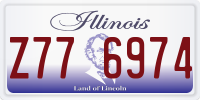 IL license plate Z776974