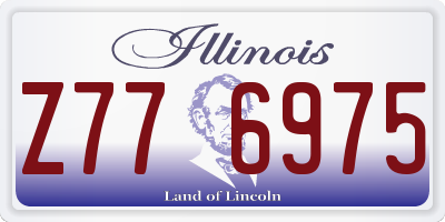 IL license plate Z776975