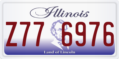 IL license plate Z776976