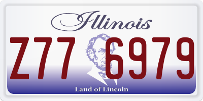 IL license plate Z776979