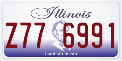 IL license plate Z776991