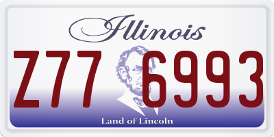 IL license plate Z776993