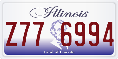 IL license plate Z776994
