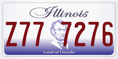 IL license plate Z777276