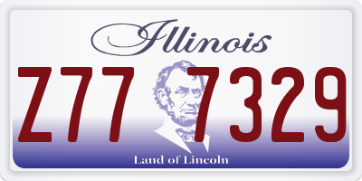 IL license plate Z777329