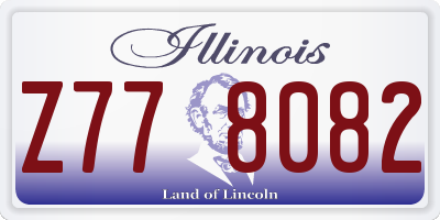 IL license plate Z778082