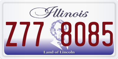 IL license plate Z778085