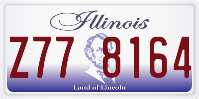 IL license plate Z778164