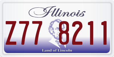 IL license plate Z778211