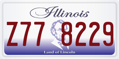 IL license plate Z778229