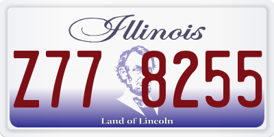 IL license plate Z778255