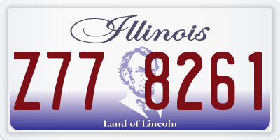IL license plate Z778261