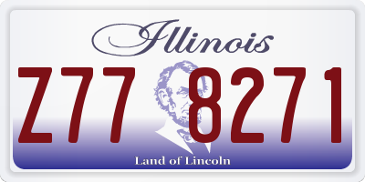 IL license plate Z778271