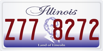 IL license plate Z778272
