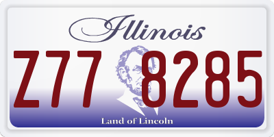 IL license plate Z778285